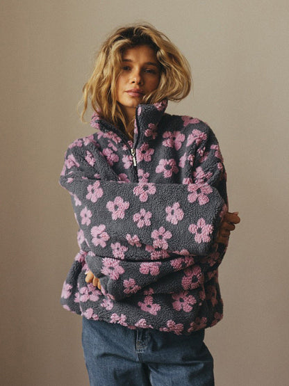 Fiorenne™ Sudadera Polar Flower Power