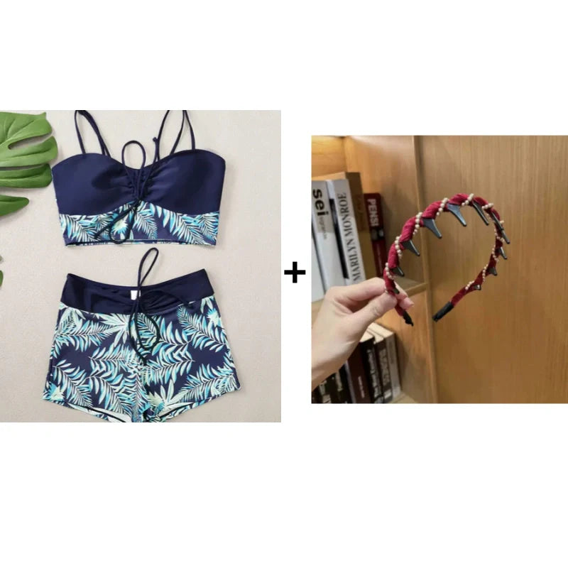 Reese™ Bañador de dos piezas para mujer con estampado