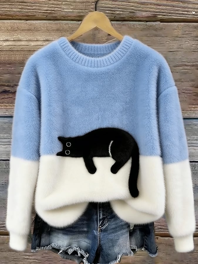 Caelania™ Sudadera Gato Minimalista