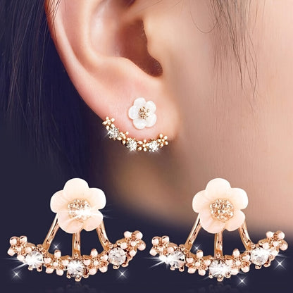 Faye™ Aretes Elegantes de Flor con Estilo Coreano