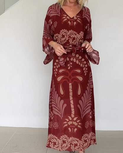 Ilia™ Vestido Maxi de Mezcla de Algodón Transpirable