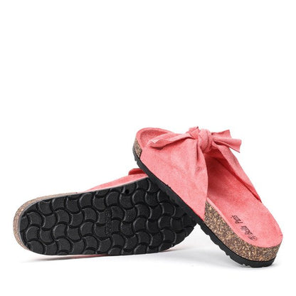 Isla™ Chanclas Rosas para Mujer con Lazo y Estilo Veraniego