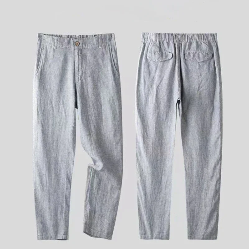 Montiero™ Conjunto de lino cómodo y transpirable para hombre