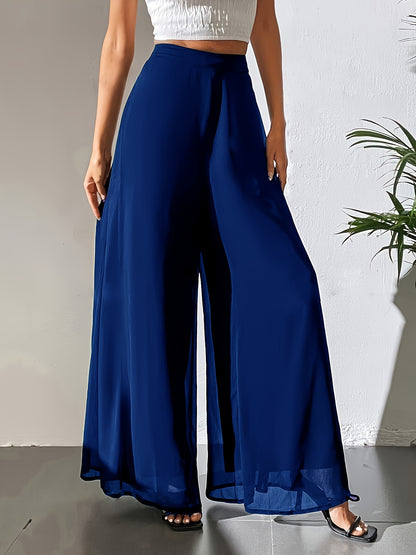 Tuvenyx | Pantalón de Pierna Ancha con Cintura Elástica y Caída Fluida