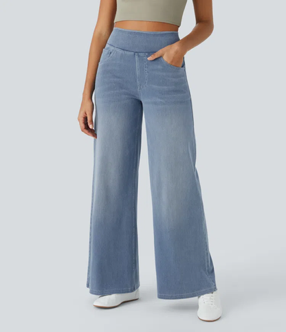 Karellea™ Jeans Pierna Ancha Cintura Alta Stretch