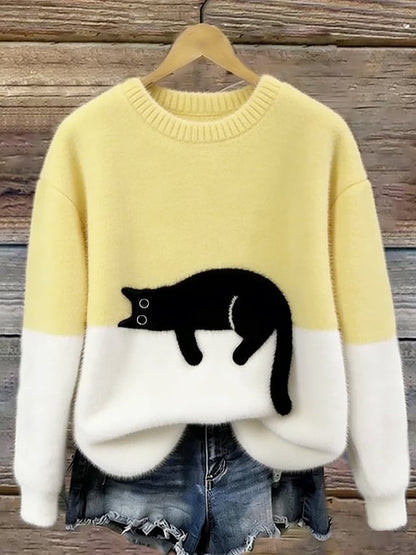 Caelania™ Sudadera Gato Minimalista