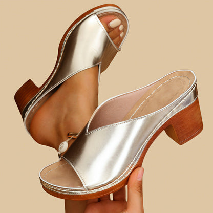 Javora™ Sandalias Ortopédicas de Tacón Alto Chunky
