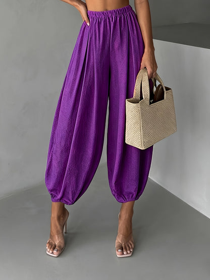 Harlyn™ Pantalones Harem de Corte Suelto y Estilo Relajado