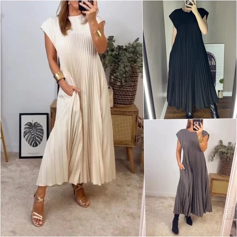 Elara™ Vestido Elegante de Corte Fluido con Caída Suave y Estilo Moderno