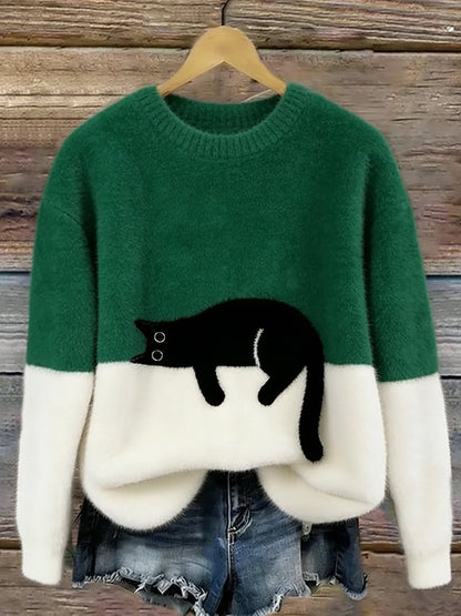 Caelania™ Sudadera Gato Minimalista