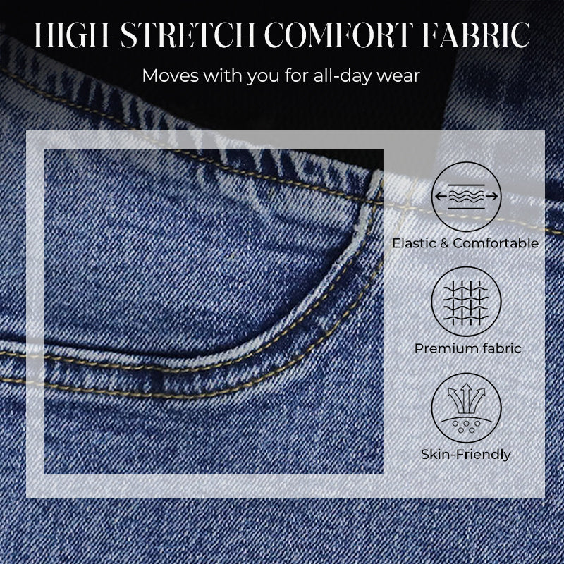Yara™ Jeans de mujer de tiro alto con piernas elásticas