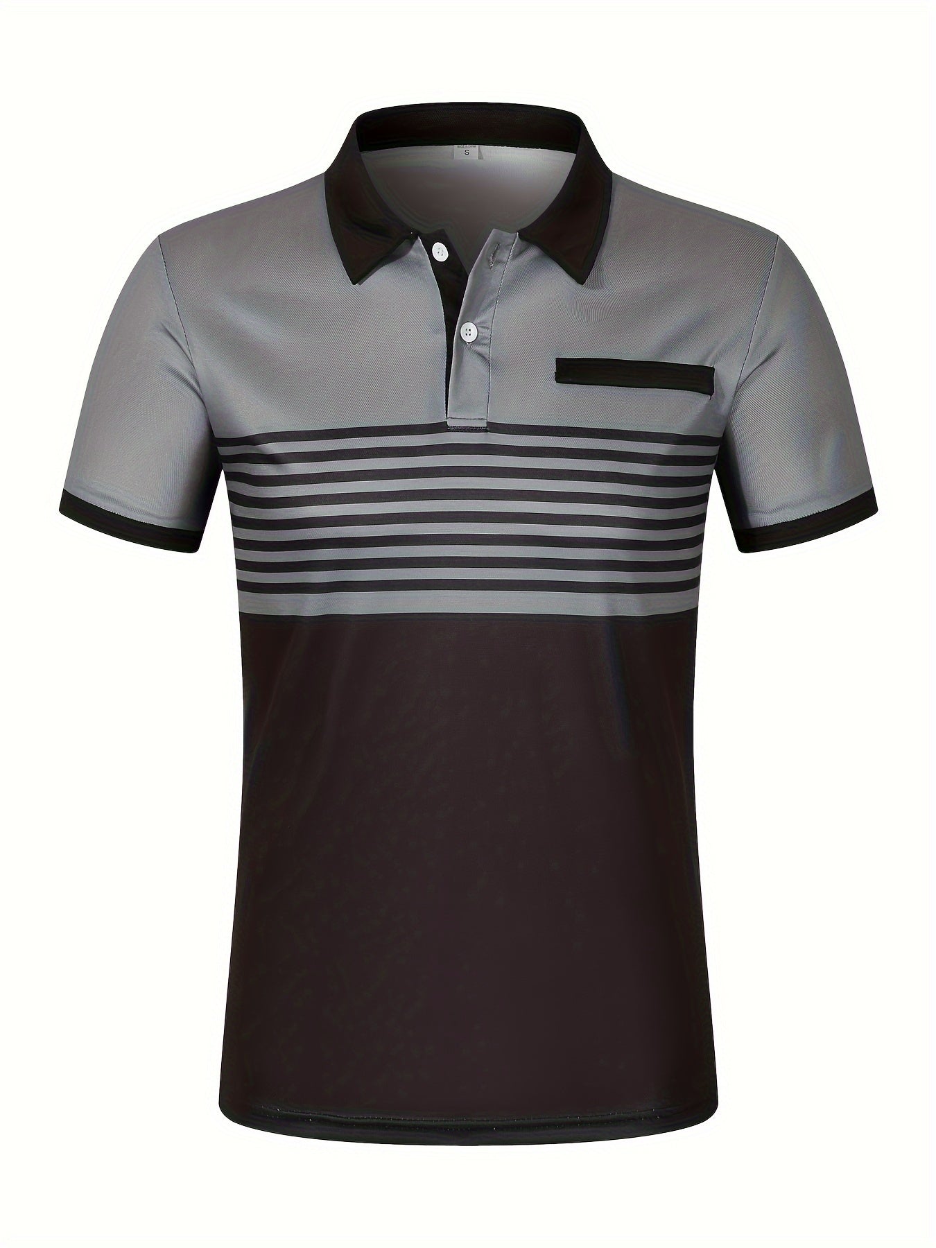 Korvexi™ Playera Casual para Hombre con Rayas Finas y Manga Corta