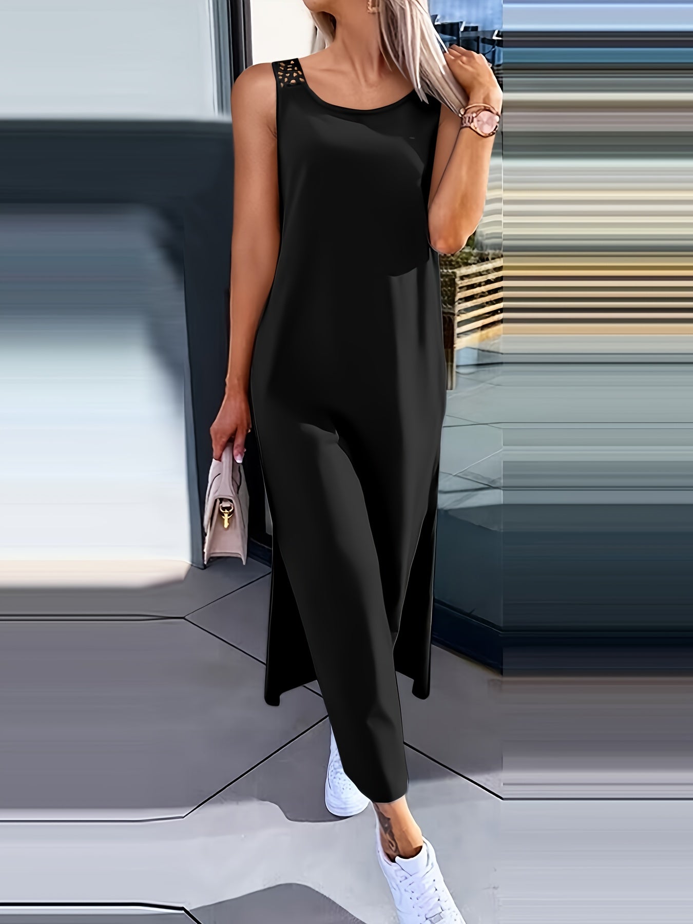 Umaira™ Vestido sin Mangas con Encaje y Espalda Descubierta