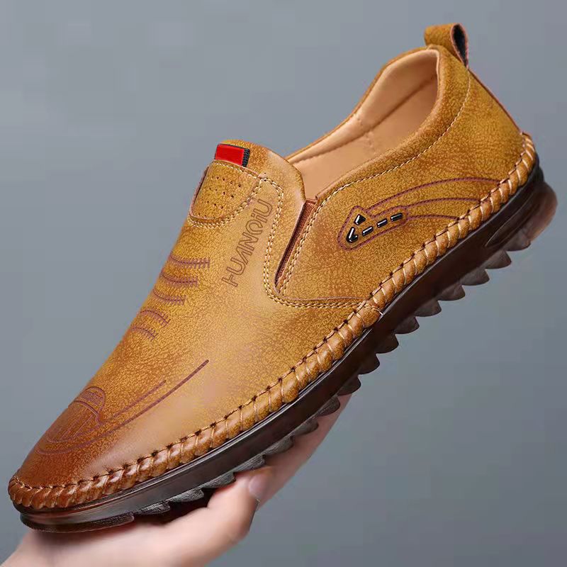 Pravino™ Tenis de piel cómodos con suela antideslizante