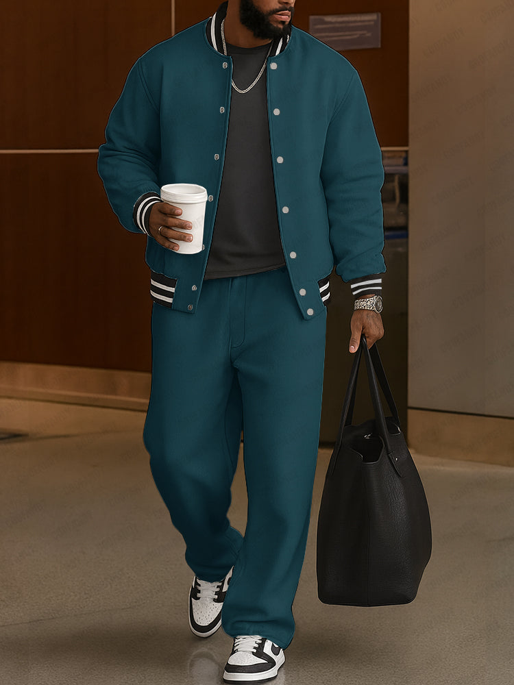 Demerio™ Conjunto masculino elegante de chaqueta y pantalón a rayas