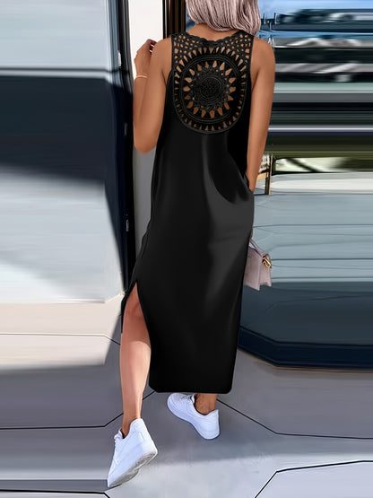 Umaira™ Vestido sin Mangas con Encaje y Espalda Descubierta