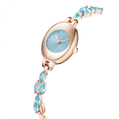 Doreya™ Reloj de pulsera para mujer con zirconias de colores