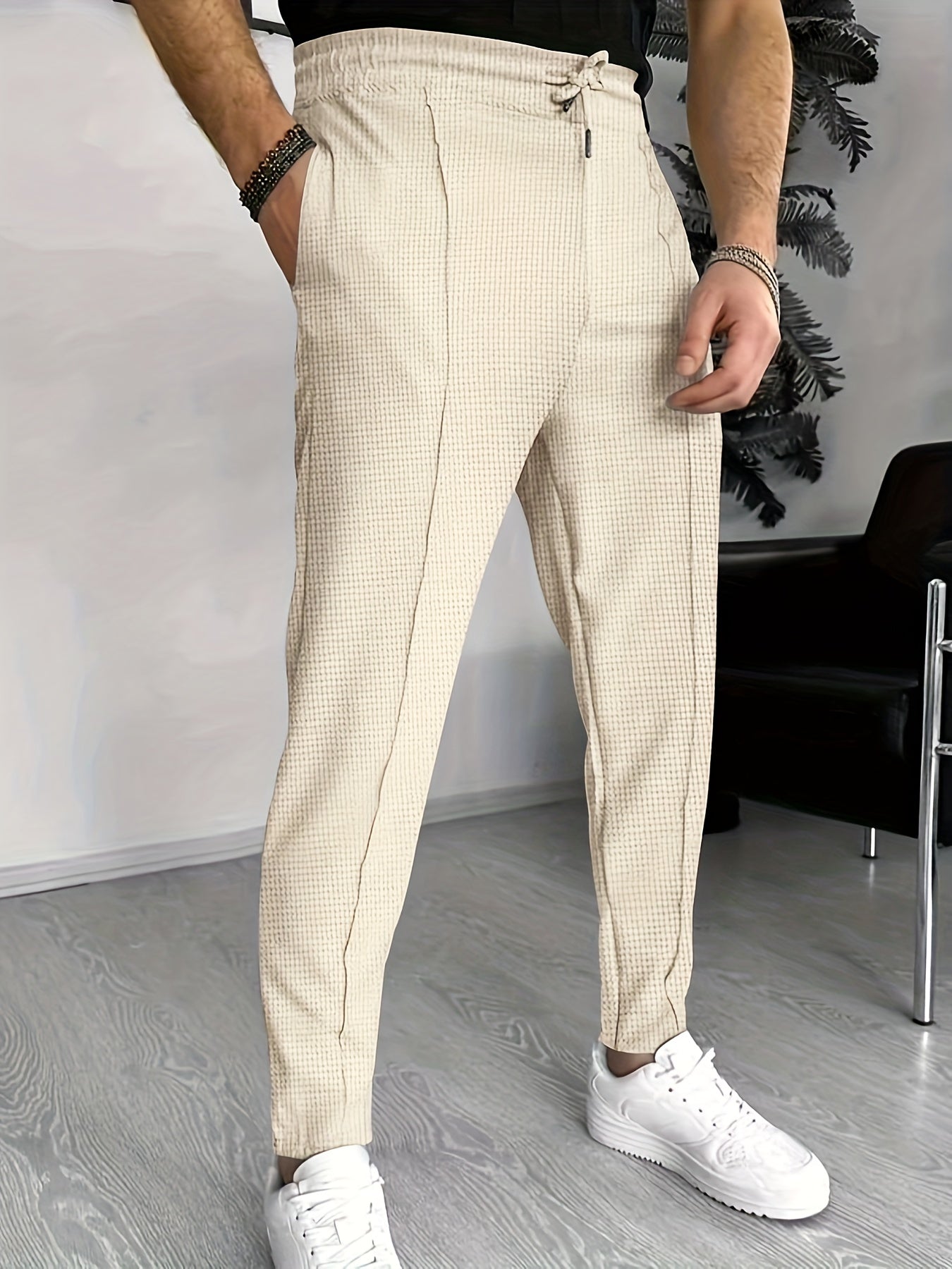 Yaxolt | Pantalón Texturizado de Corte Relajado con Máxima Comodidad