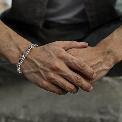 Celestium™ Pulsera Vintage con Alas de Ángel en Plata