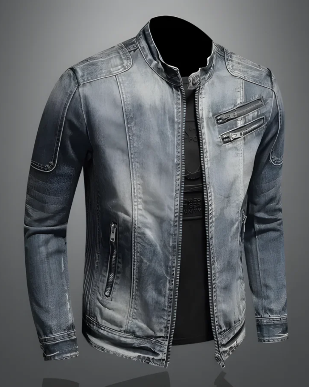Lucerra™ Chaqueta de Mezclilla Premium de Estilo Clásico Masculino