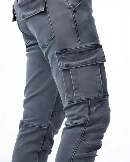 Calviero™ Pantalón Cargo Marino Ajuste Dinámico
