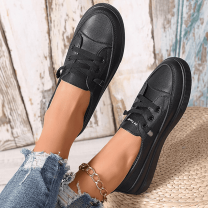 Dovella™ Zapatos Ortopédicos Blancos para Mujer con Cordones y Plantilla Suave