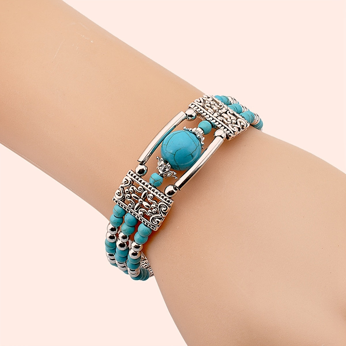 Jessae™ Pulsera de Piedras Naturales con Estilo Artesanal y Energía Natural
