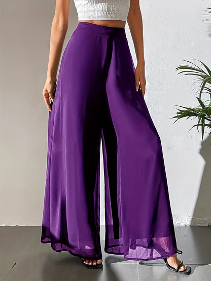 Tuvenyx | Pantalón de Pierna Ancha con Cintura Elástica y Caída Fluida