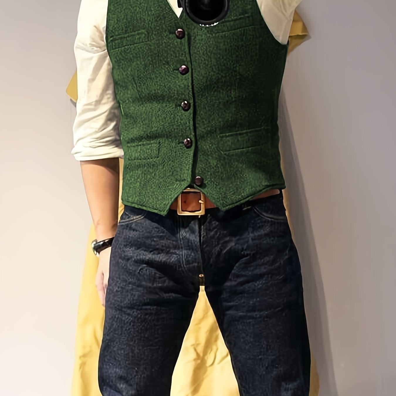Zoltan | Chaleco Vintage de Espiga con Estilo Clásico y Elegancia Atemporal