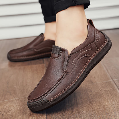 Zorvik™ Mocasines Británicos para Hombre con Costuras Artesanales y Suela Antideslizante