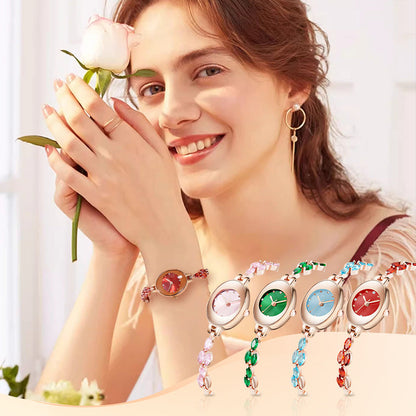 Doreya™ Reloj de pulsera para mujer con zirconias de colores