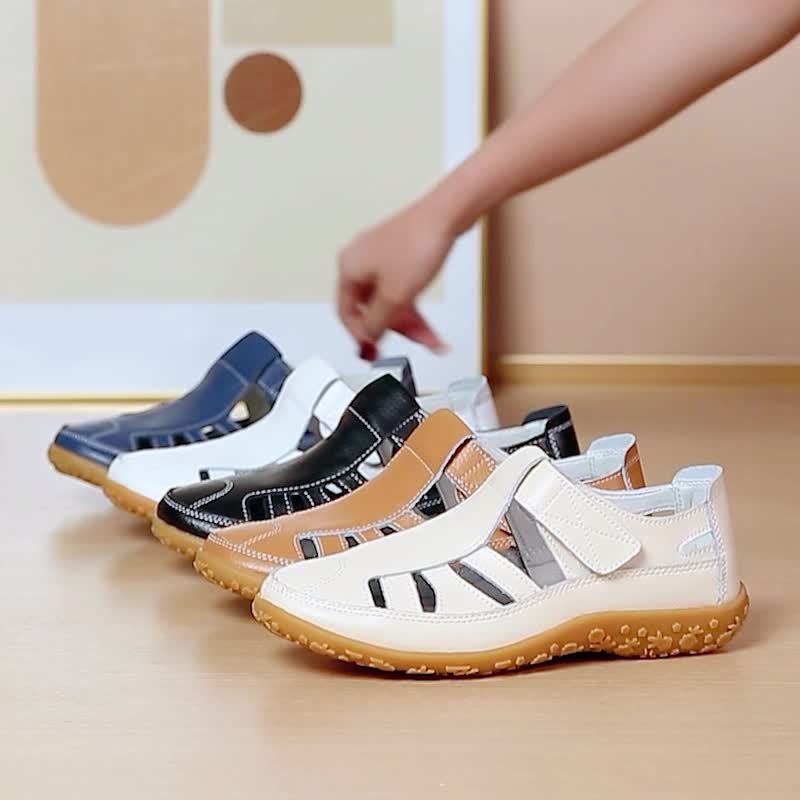 Norah™ Mocasines Artesanales de Piel con Suela Suave y Diseño Vintage