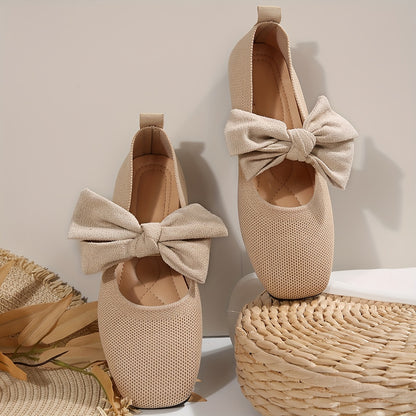 Neria™ Zapatos Planos Transpirables para Mujer con Moño Decorativo