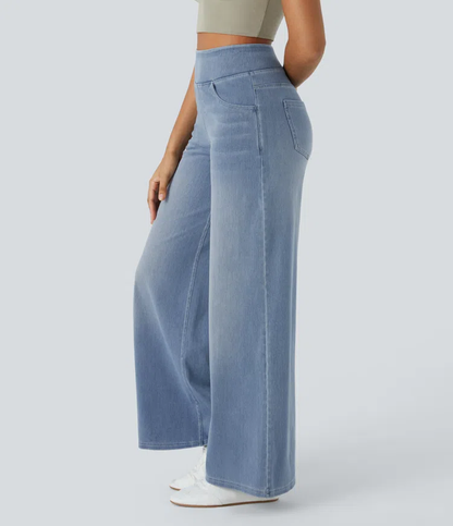 Karellea™ Jeans Pierna Ancha Cintura Alta Stretch