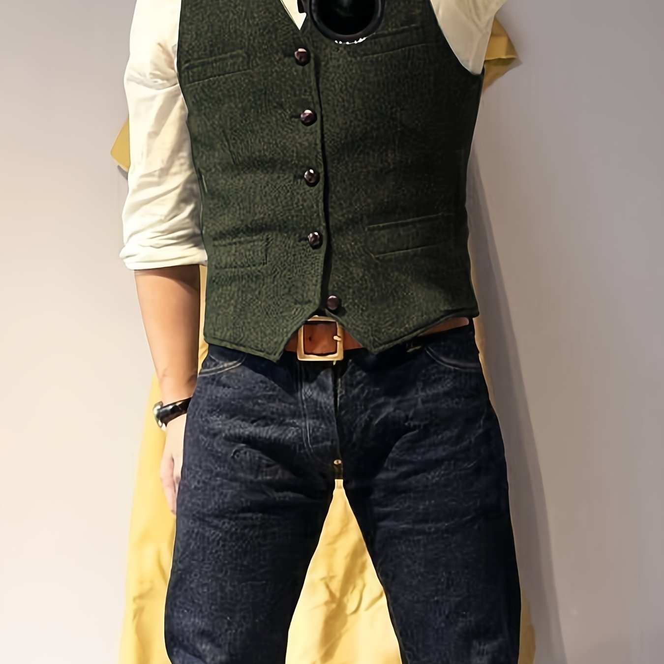 Zoltan | Chaleco Vintage de Espiga con Estilo Clásico y Elegancia Atemporal