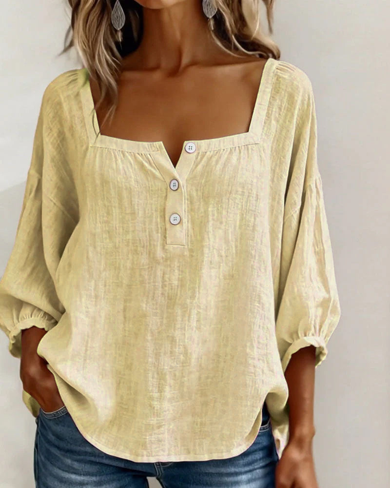Zella™ Blusa Elegante de Corte Fluido y Estilo Sofisticado