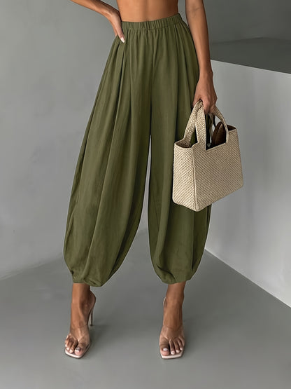 Harlyn™ Pantalones Harem de Corte Suelto y Estilo Relajado
