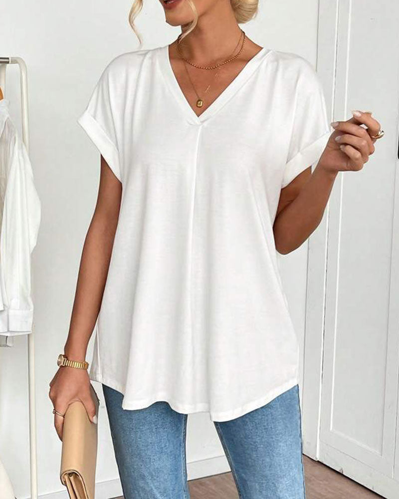 Ciela™ Blusa ligera plisada con caída fluida