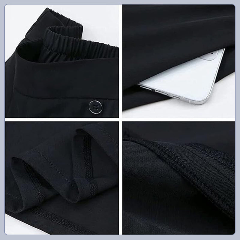 Ansira™ Pantalones plisados elegantes con pierna ancha