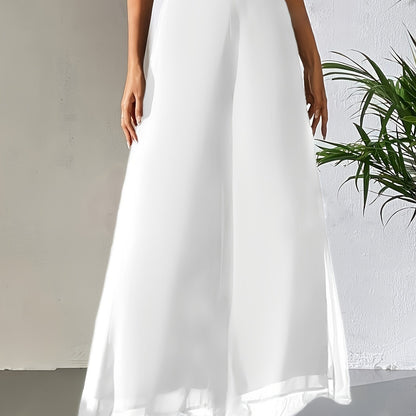 Tuvenyx | Pantalón de Pierna Ancha con Cintura Elástica y Caída Fluida