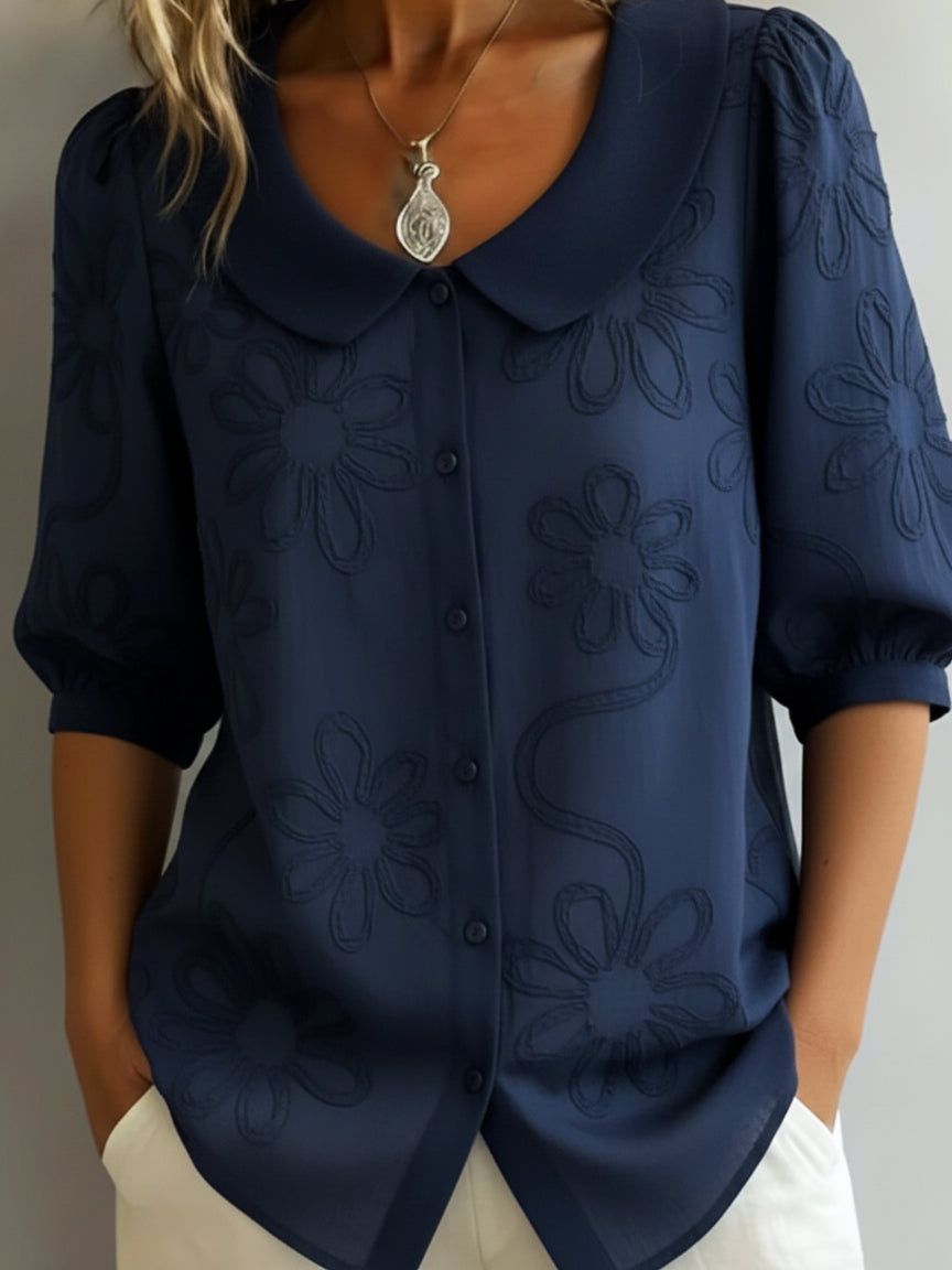 Gavira™ Blusa ligera floral elegancia natural