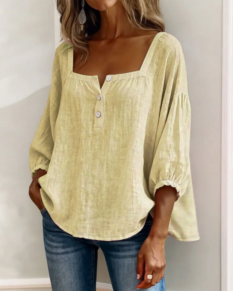 Zella™ Blusa Elegante de Corte Fluido y Estilo Sofisticado