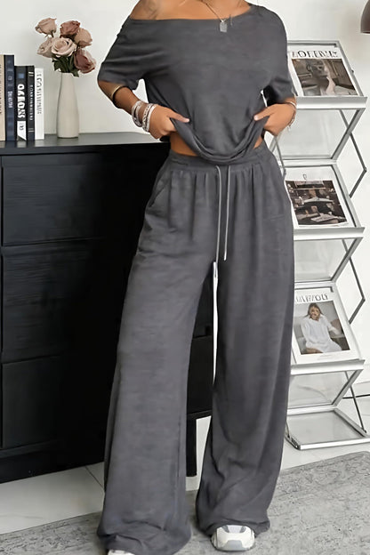Jory™ Conjunto de Dos Piezas Off-Shoulder para Mujeres