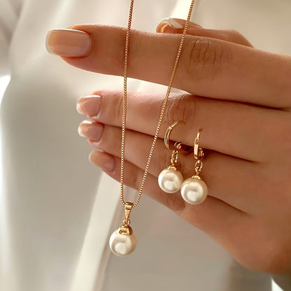 Isara™ Set de Joyería con Perlas Elegantes y Acabado Sofisticado
