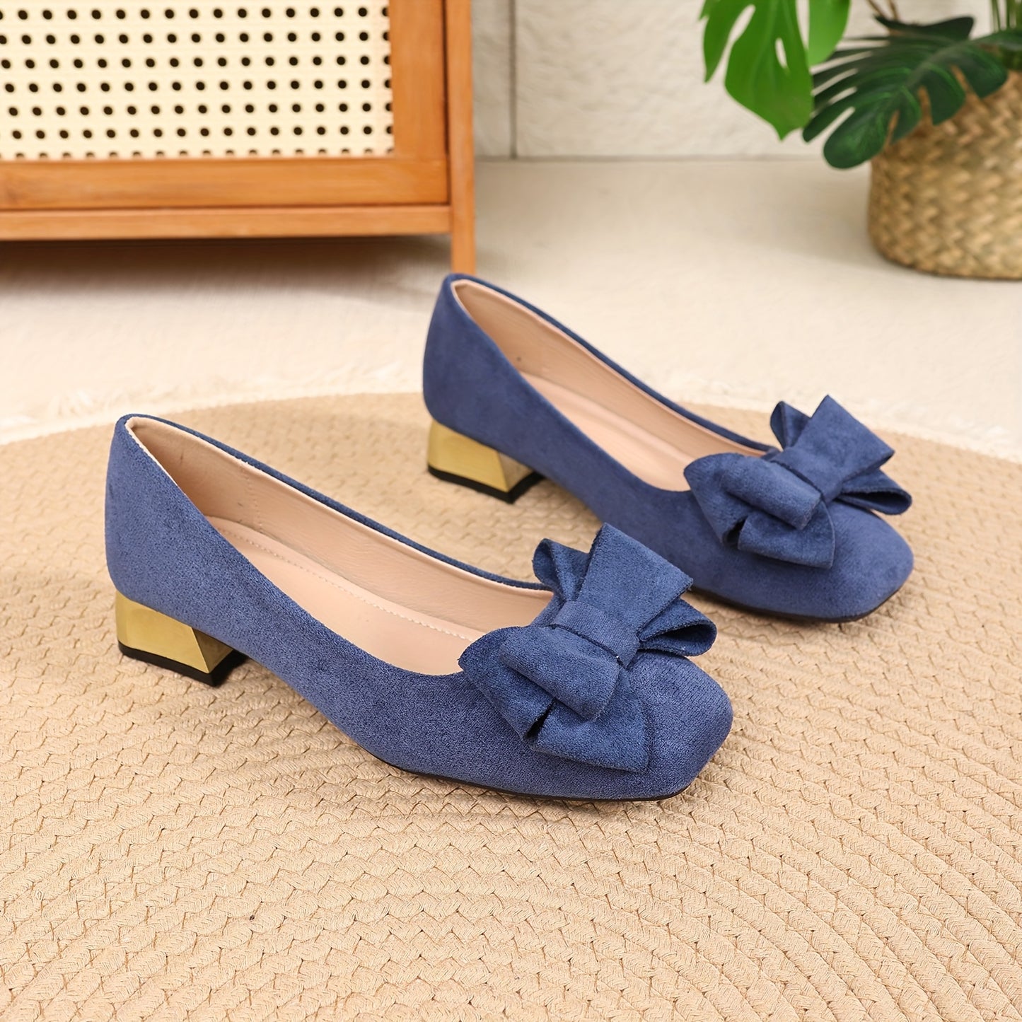 Daviella™ Zapato de mujer con moño de moda en elegante tacón grueso