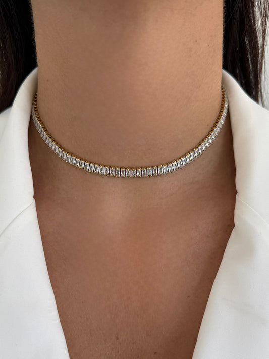 Audira™ Collar Baguette Blanco