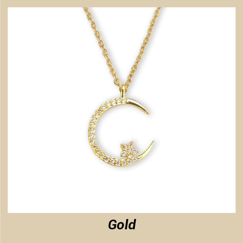 Seluné™ Collar Luna y Estrellas Luminosas