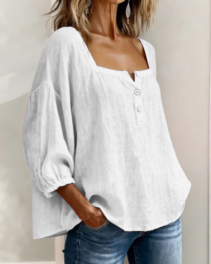 Zella™ Blusa Elegante de Corte Fluido y Estilo Sofisticado
