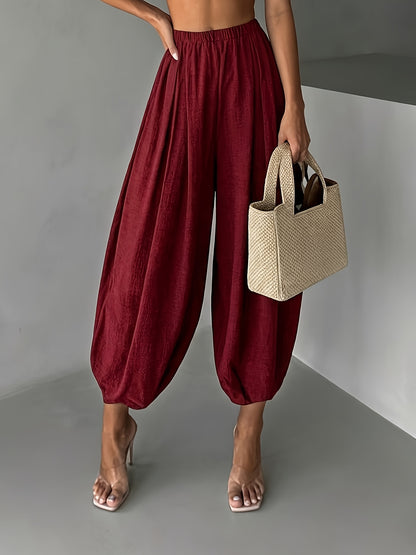 Harlyn™ Pantalones Harem de Corte Suelto y Estilo Relajado