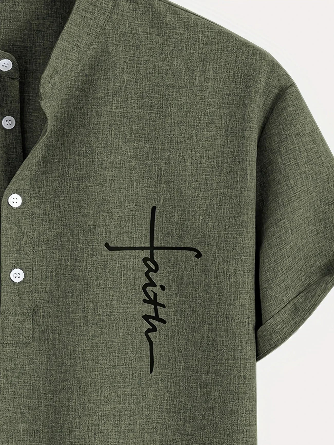 Hayes™ Camisa elegante de manga corta y cuello alto